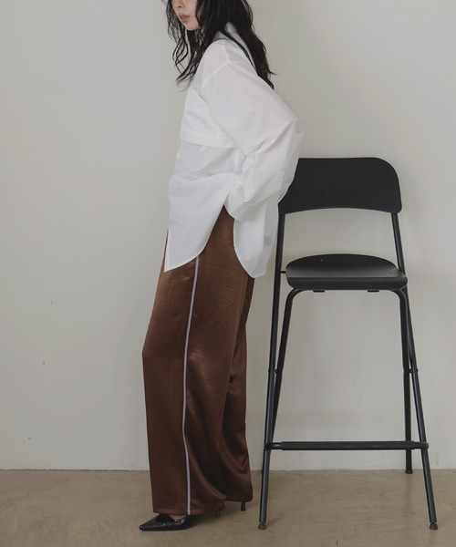 サテンラインイージーパンツ（スラックス）｜LIAN（リアン）の