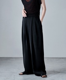 etoll. | ワッシャーサテンタックワイドパンツ(その他パンツ)