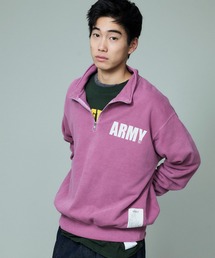 【TOP KHAKI】ARMYハーフジップ