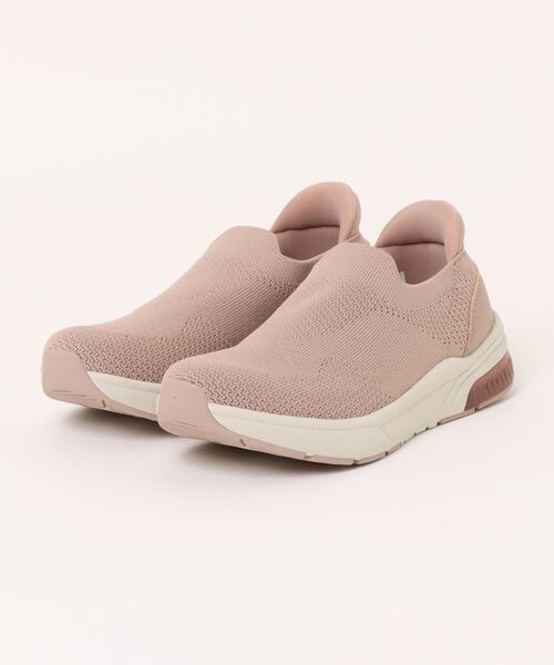 Piedi Nudi(ピエディヌーディ)の「Fit Partner / ハンズフリータイプ 「瞬スポ」 ニットスニーカー(スニーカー・レディース・ブラック系その他/ブラック/ダークグレー/ピンク・24.0cm/23.5cm/23.0cm/22.5cm/24.5cm)」の1枚目の写真