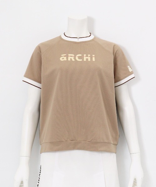 archivio(アルチビオ)の「<LADIES>前後配色UV速乾カノコプルオーバー(Tシャツ/カットソー・レディース・ホワイト/ブラック/オレンジ/ベージュ・S/M/L)」の6枚目の写真