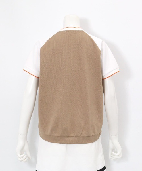 archivio(アルチビオ)の「<LADIES>前後配色UV速乾カノコプルオーバー(Tシャツ/カットソー・レディース・ホワイト/ブラック/オレンジ/ベージュ・S/M/L)」の11枚目の写真
