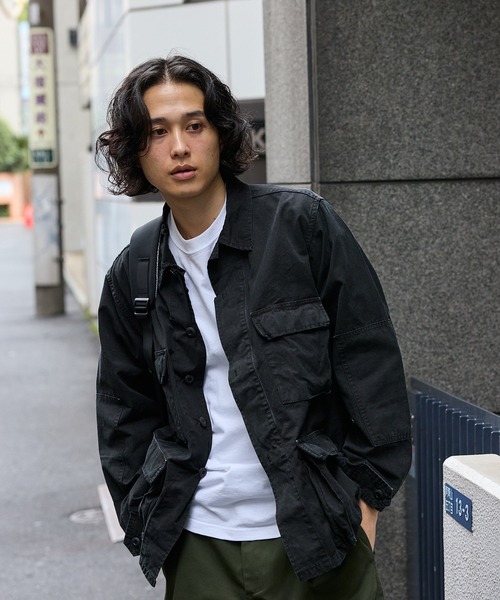 orSlow（オアスロウ）の「orSlow/オアスロウ STONE BLACK B.D.U JACKET ジャケット（デニムジャケット・メンズ・ブラック・4/3/2）」の6枚目の写真