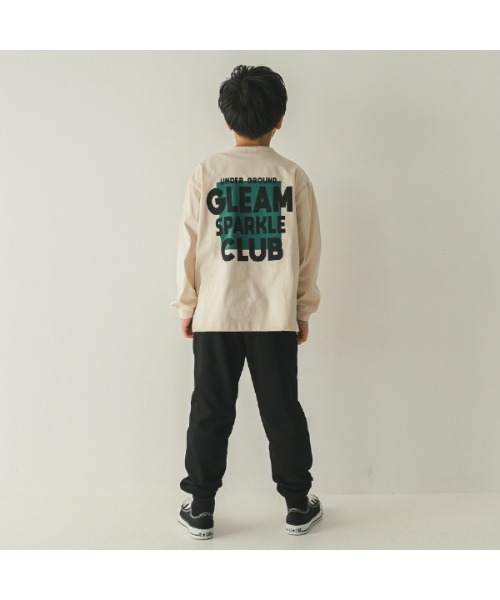 jeans-b（ジーンズベー）の「ジーンズベー SWELL　ロングＴシャツ（Tシャツ/カットソー・キッズ・サンドベージュ/レッド/チャコールグレー・140cm/150cm/160cm/130cm）」の12枚目の写真