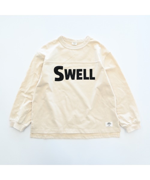 jeans-b（ジーンズベー）の「ジーンズベー SWELL　ロングＴシャツ（Tシャツ/カットソー・キッズ・サンドベージュ/レッド/チャコールグレー・140cm/150cm/160cm/130cm）」の17枚目の写真