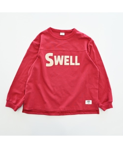 jeans-b（ジーンズベー）の「ジーンズベー SWELL　ロングＴシャツ（Tシャツ/カットソー・キッズ・サンドベージュ/レッド/チャコールグレー・140cm/150cm/160cm/130cm）」の22枚目の写真