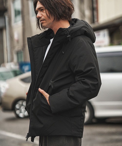 CAMBIO（カンビオ）の「mj11005- スタンドフーデッドダウンジャケット（ダウンジャケット/コート・メンズ・ブラック・M/L/XL）」の3枚目の写真