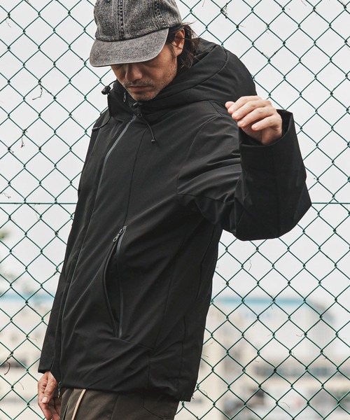 CAMBIO（カンビオ）の「mj11005- スタンドフーデッドダウンジャケット（ダウンジャケット/コート・メンズ・ブラック・M/L/XL）」の4枚目の写真