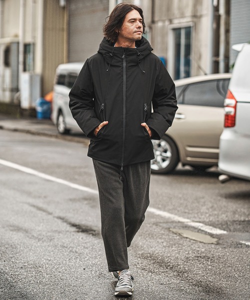 CAMBIO（カンビオ）の「mj11005- スタンドフーデッドダウンジャケット（ダウンジャケット/コート・メンズ・ブラック・M/L/XL）」の5枚目の写真