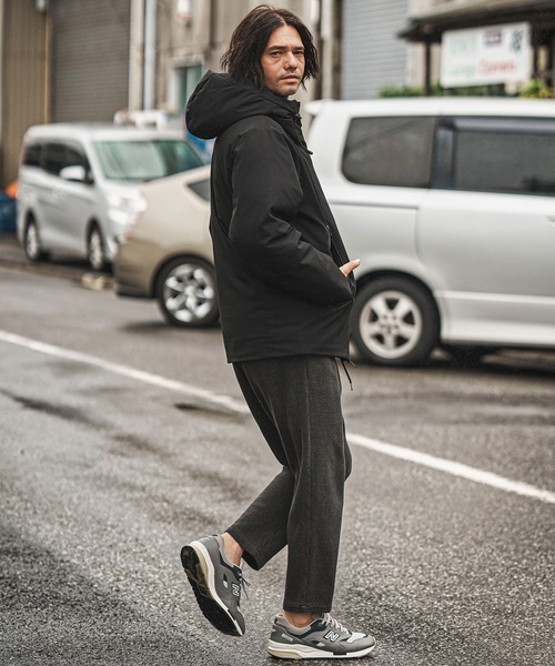 CAMBIO（カンビオ）の「mj11005- スタンドフーデッドダウンジャケット（ダウンジャケット/コート・メンズ・ブラック・M/L/XL）」の6枚目の写真