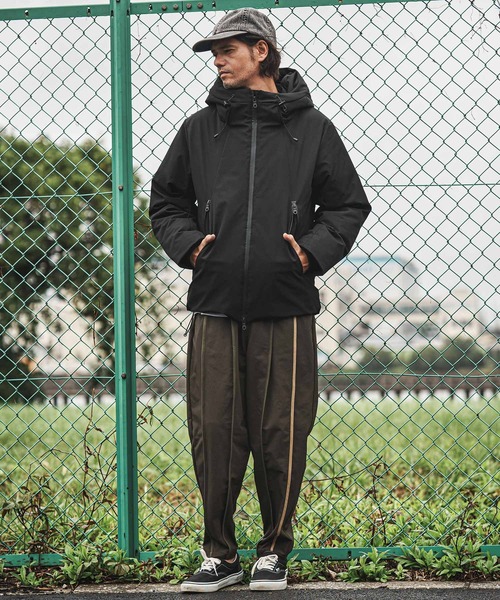 mj11005- スタンドフーデッドダウンジャケット（ダウンジャケット