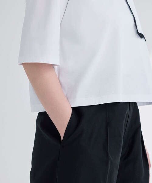 BIANCA（ビアンカ）の「【デイリーユース】ポケットレースカットソー（Tシャツ/カットソー・レディース・ホワイト・38）」の11枚目の写真