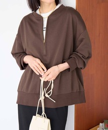 Viola e Viola（ヴィオラエヴィオラ）の「抜け感！ハーフジップ大人スウェット《綿混裏毛》（スウェット）」