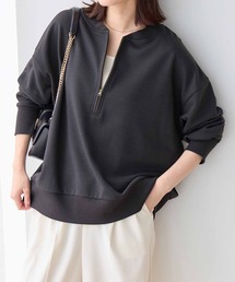 Viola e Viola（ヴィオラエヴィオラ）の「抜け感！ハーフジップ大人スウェット《綿混裏毛》（スウェット）」