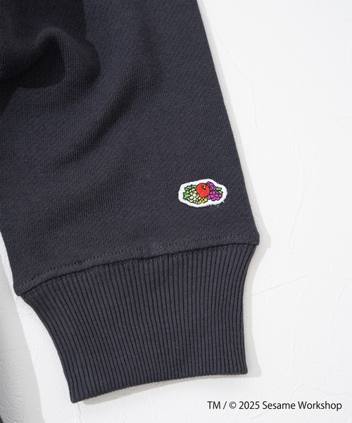 FRUIT OF THE LOOM(フルーツオブザルーム)の「【FRUIT OF THE LOOM】SESAME STREET×FTL ロングスリーブ甘編/セサミコラボ/プルオーバー(スウェット・メンズ・アイボリー/ブラック・S/L/M)」の5枚目の写真