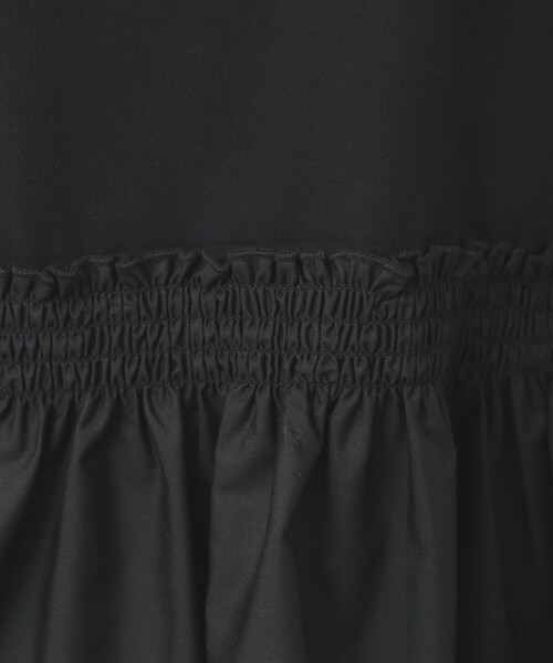 index（インデックス）の「ノースリペプラムドッキングトップス【洗濯機洗い可/接触冷感】（Tシャツ/カットソー・レディース・オフホワイト/ブラック・36/38/40/42）」の10枚目の写真