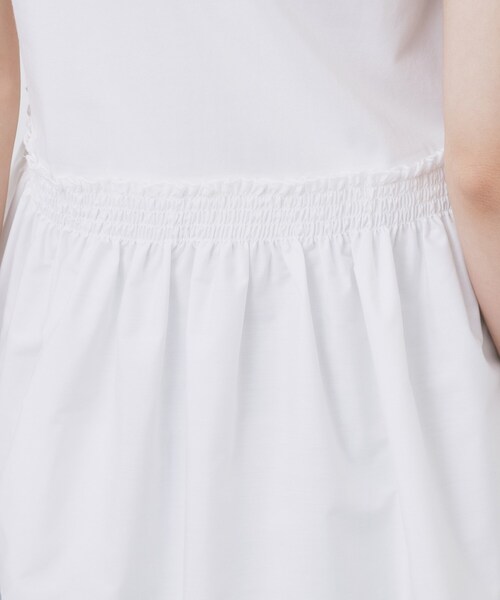 index（インデックス）の「ノースリペプラムドッキングトップス【洗濯機洗い可/接触冷感】（Tシャツ/カットソー・レディース・オフホワイト/ブラック・36/38/40/42）」の17枚目の写真