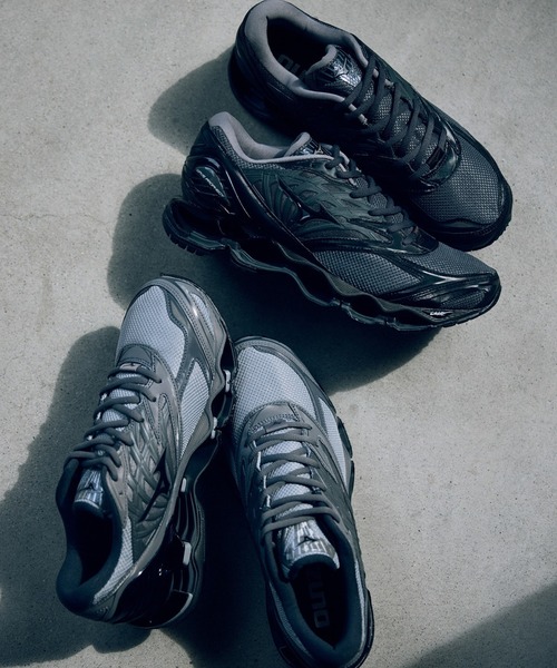 MIZUNO（ミズノ　）の「【MIZUNO】WAVE PROPHECY LS（スニーカー・メンズ・ブラック/ダークグレー・26.5cm/27.5cm/28cm）」の4枚目の写真