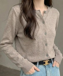 シンプルニットカーディガン