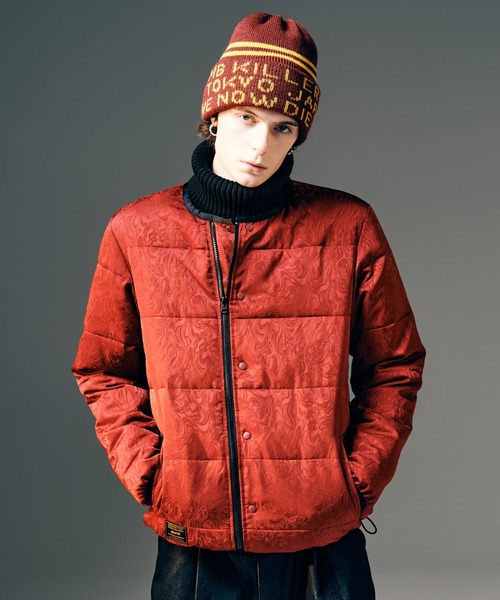 glamb(グラム)の「Paisley Padded Jacket / ペイズリーパデッドジャケット(ダウンジャケット/コート・メンズ・レッド/ブラック・S/M/L)」の8枚目の写真