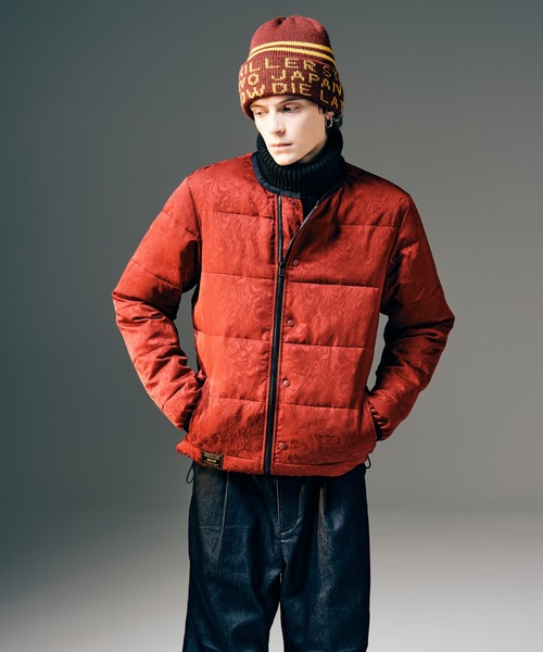glamb(グラム)の「Paisley Padded Jacket / ペイズリーパデッドジャケット(ダウンジャケット/コート・メンズ・レッド/ブラック・S/M/L)」の11枚目の写真