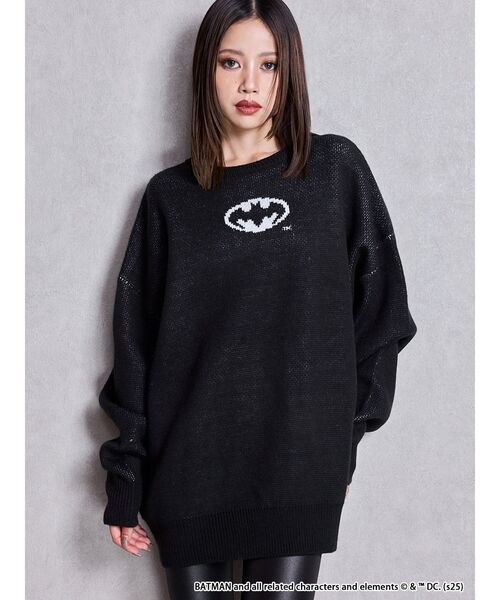 MARVEL（マーベル）の「BATMAN GYDA BIGニットトップス（ニット/セーター・レディース・ブラック/グレー・FREE）」の18枚目の写真
