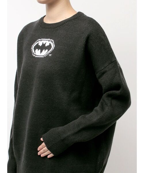 MARVEL（マーベル）の「BATMAN GYDA BIGニットトップス（ニット/セーター・レディース・ブラック/グレー・FREE）」の11枚目の写真