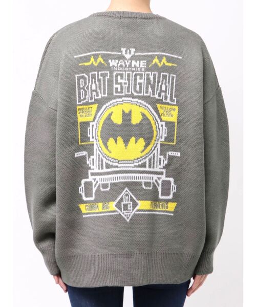 MARVEL（マーベル）の「BATMAN GYDA BIGニットトップス（ニット/セーター・レディース・ブラック/グレー・FREE）」の14枚目の写真