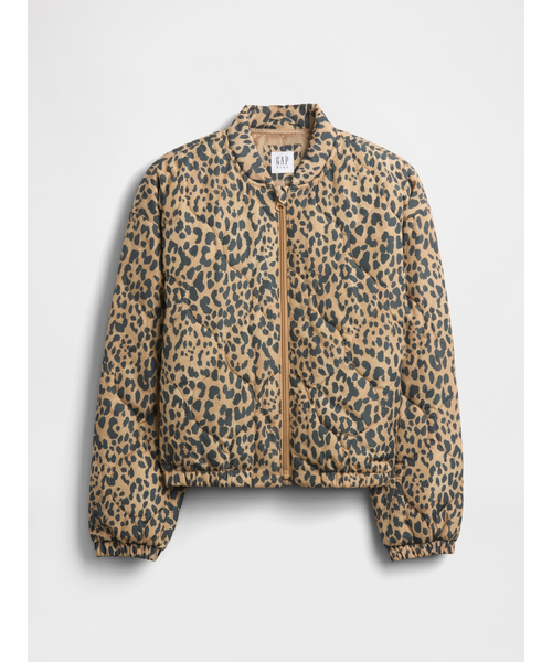 GAP（ギャップ）の「ライトウェイト キルティング パファージャケット (キッズ)（その他アウター・キッズ・レオパード/ブラック・110cm/120cm/130cm/140cm/150cm/160cm）」の3枚目の写真