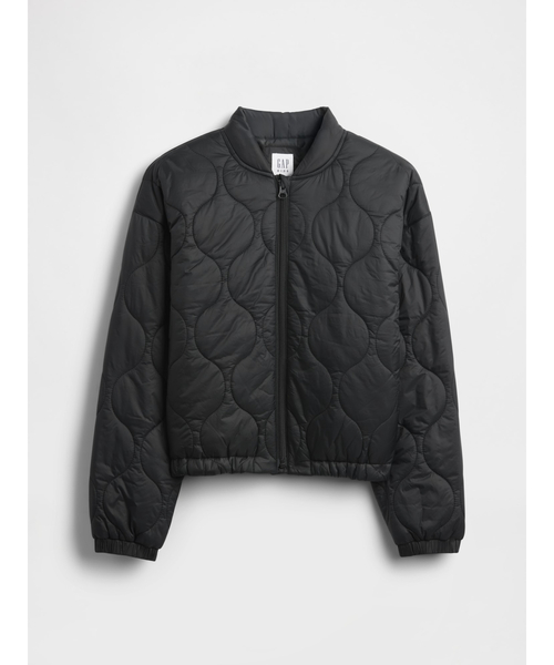 GAP（ギャップ）の「ライトウェイト キルティング パファージャケット (キッズ)（その他アウター・キッズ・レオパード/ブラック・110cm/120cm/130cm/140cm/150cm/160cm）」の4枚目の写真