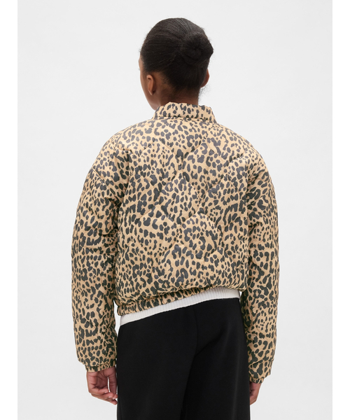 GAP（ギャップ）の「ライトウェイト キルティング パファージャケット (キッズ)（その他アウター・キッズ・レオパード/ブラック・110cm/120cm/130cm/140cm/150cm/160cm）」の5枚目の写真