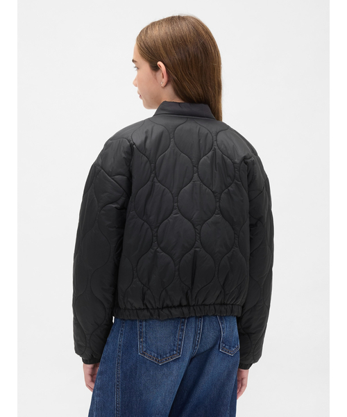 GAP（ギャップ）の「ライトウェイト キルティング パファージャケット (キッズ)（その他アウター・キッズ・レオパード/ブラック・110cm/120cm/130cm/140cm/150cm/160cm）」の6枚目の写真