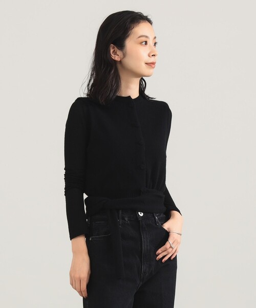 TAN(タン)の「TAN / カシミヤ ストライプ スカーフベスト(ベスト・レディース・ブラック/ブラウン系その他4/ワイン・ONE SIZE)」の8枚目の写真