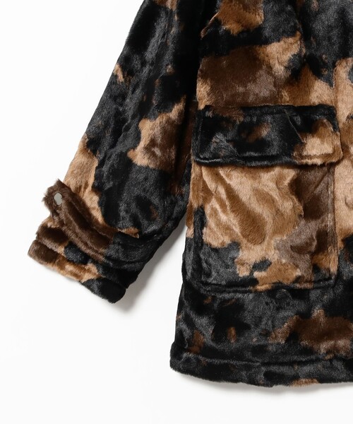 Ray BEAMS（レイビームス）の「RBS / フェイクファー ステンカラー コート（ステンカラーコート・レディース・ブラック/ダークブラウン・0/1）」の15枚目の写真