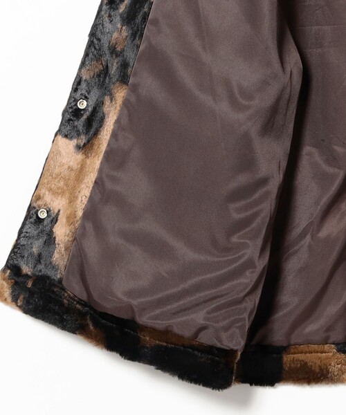 Ray BEAMS（レイビームス）の「RBS / フェイクファー ステンカラー コート（ステンカラーコート・レディース・ブラック/ダークブラウン・0/1）」の16枚目の写真