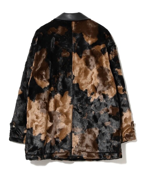 Ray BEAMS（レイビームス）の「RBS / フェイクファー ステンカラー コート（ステンカラーコート・レディース・ブラック/ダークブラウン・0/1）」の17枚目の写真