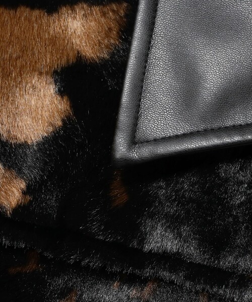 Ray BEAMS（レイビームス）の「RBS / フェイクファー ステンカラー コート（ステンカラーコート・レディース・ブラック/ダークブラウン・0/1）」の19枚目の写真