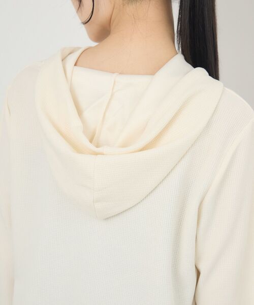 RETRO GIRL（レトロガール）の「フード付CTカーデ（カーディガン/ボレロ・レディース・ホワイト系その他/ナチュラル/ブラック系その他3/ライトグレー・FREE）」の10枚目の写真