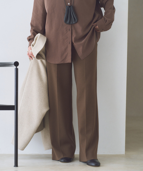 セール】Center Crease Knit パンツ（その他パンツ）｜Plage