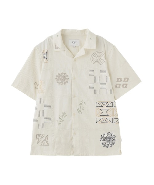 styles(スタイルス)の「WAX LONDON DIDCOT DOODLE EMBROIDERY SS25-SSS-DID-BRX-ECM(シャツ/ブラウス・メンズ・オフホワイト・M)」の1枚目の写真