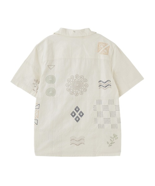 styles(スタイルス)の「WAX LONDON DIDCOT DOODLE EMBROIDERY SS25-SSS-DID-BRX-ECM(シャツ/ブラウス・メンズ・オフホワイト・M)」の2枚目の写真