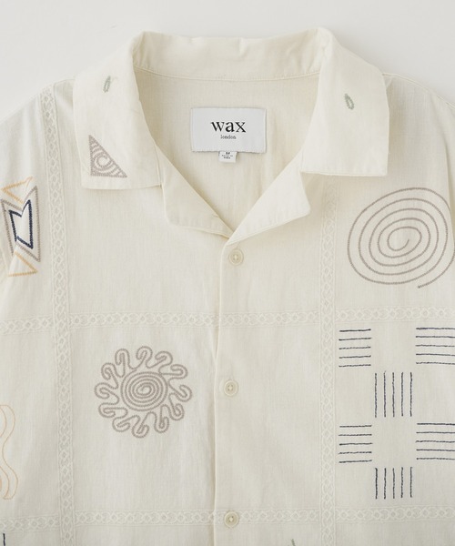 styles(スタイルス)の「WAX LONDON DIDCOT DOODLE EMBROIDERY SS25-SSS-DID-BRX-ECM(シャツ/ブラウス・メンズ・オフホワイト・M)」の3枚目の写真