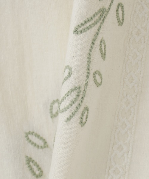 styles(スタイルス)の「WAX LONDON DIDCOT DOODLE EMBROIDERY SS25-SSS-DID-BRX-ECM(シャツ/ブラウス・メンズ・オフホワイト・M)」の8枚目の写真