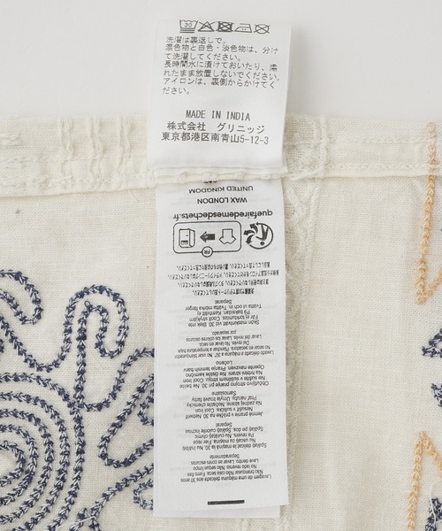 styles(スタイルス)の「WAX LONDON DIDCOT DOODLE EMBROIDERY SS25-SSS-DID-BRX-ECM(シャツ/ブラウス・メンズ・オフホワイト・M)」の9枚目の写真