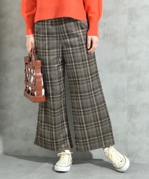 セール】レディースのその他パンツ（ブラウン/茶色系・チェック