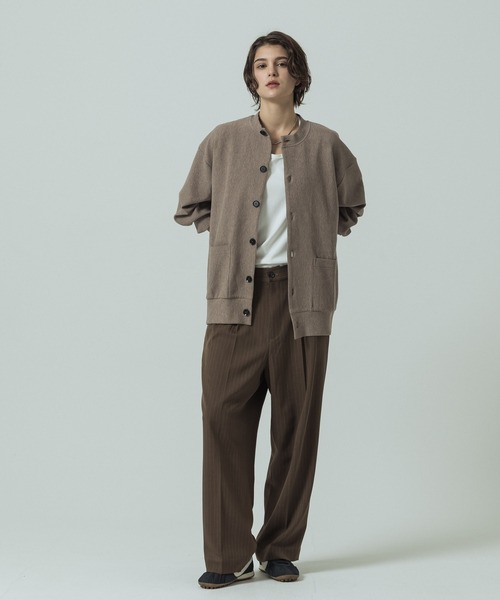 SLICK(スリック)の「【SLICK/スリック】Pleats Knit Crew Neck Cardigan/プリーツニットクルーネックカーディガン(カーディガン/ボレロ・メンズ・チャコールグレー/ブラック/ベージュ・3/2/1)」の20枚目の写真
