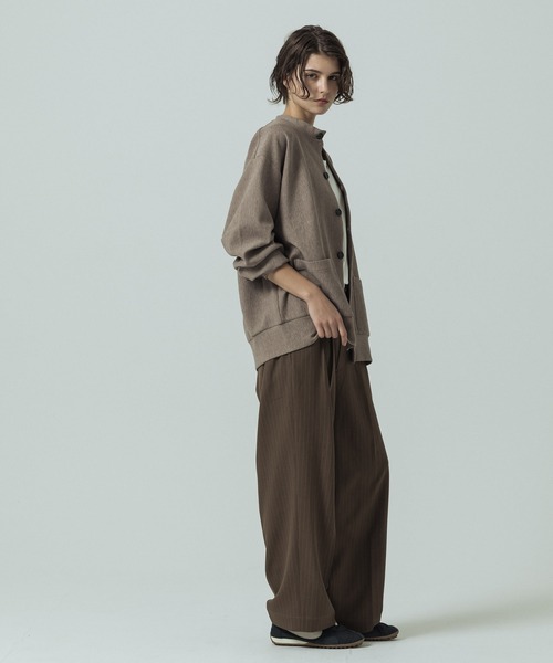 SLICK(スリック)の「【SLICK/スリック】Pleats Knit Crew Neck Cardigan/プリーツニットクルーネックカーディガン(カーディガン/ボレロ・メンズ・チャコールグレー/ブラック/ベージュ・3/2/1)」の21枚目の写真