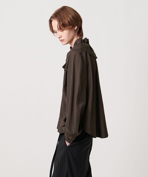 AEWEN MATOPH＞ギャザーリボンブラウス ‐ ウォッシャブル ‐（シャツ