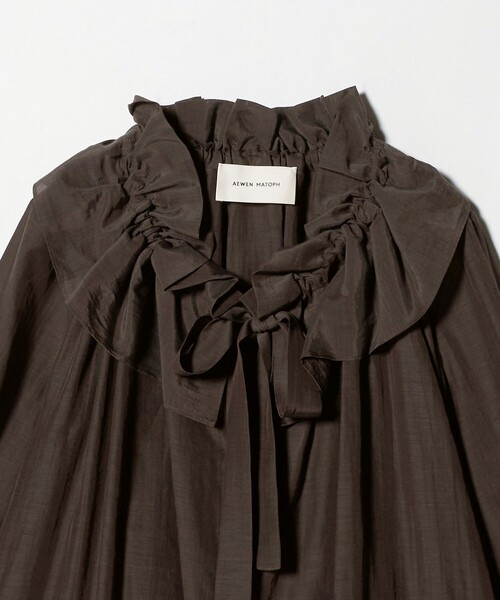 AEWEN MATOPH＞ギャザーリボンブラウス ‐ ウォッシャブル ‐（シャツ