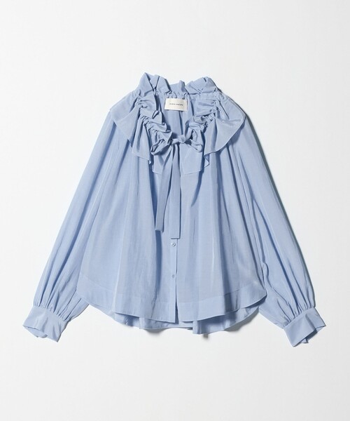 AEWEN MATOPH＞ギャザーリボンブラウス ‐ ウォッシャブル ‐（シャツ